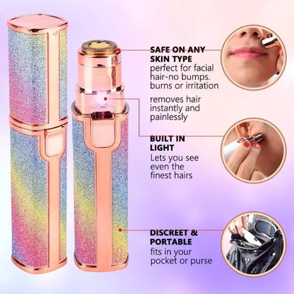 Hair remover Rechargeable Facial Hair Removal Machine For Women Painless Epilator Trimmer for Women/Girls, 2 in 1 Facial Razor Painless Eyebrow Removal Shaver
