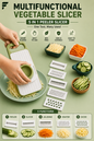 5 in 1 Grater and Slicer with Stainless Steel Blade, Multi-functional Vegetable Fruit Slicer for Kitchen